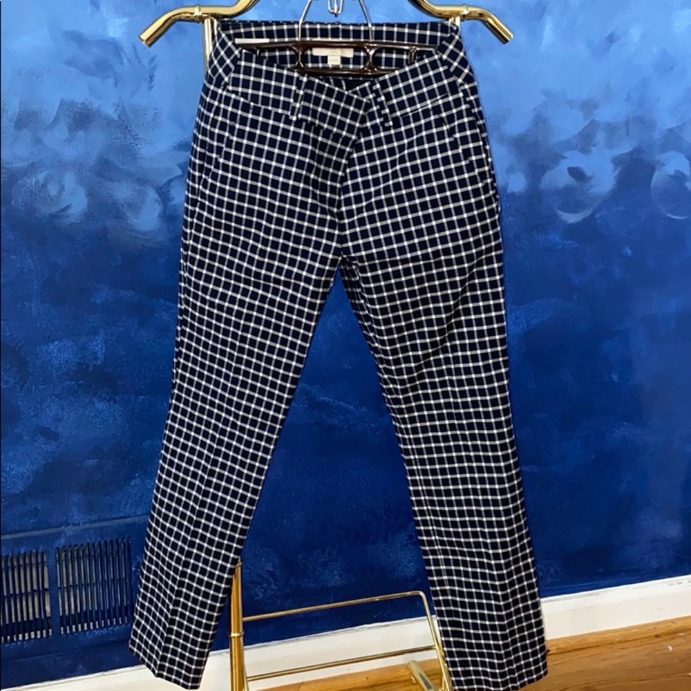 LOFT Dressy Checkered Pant